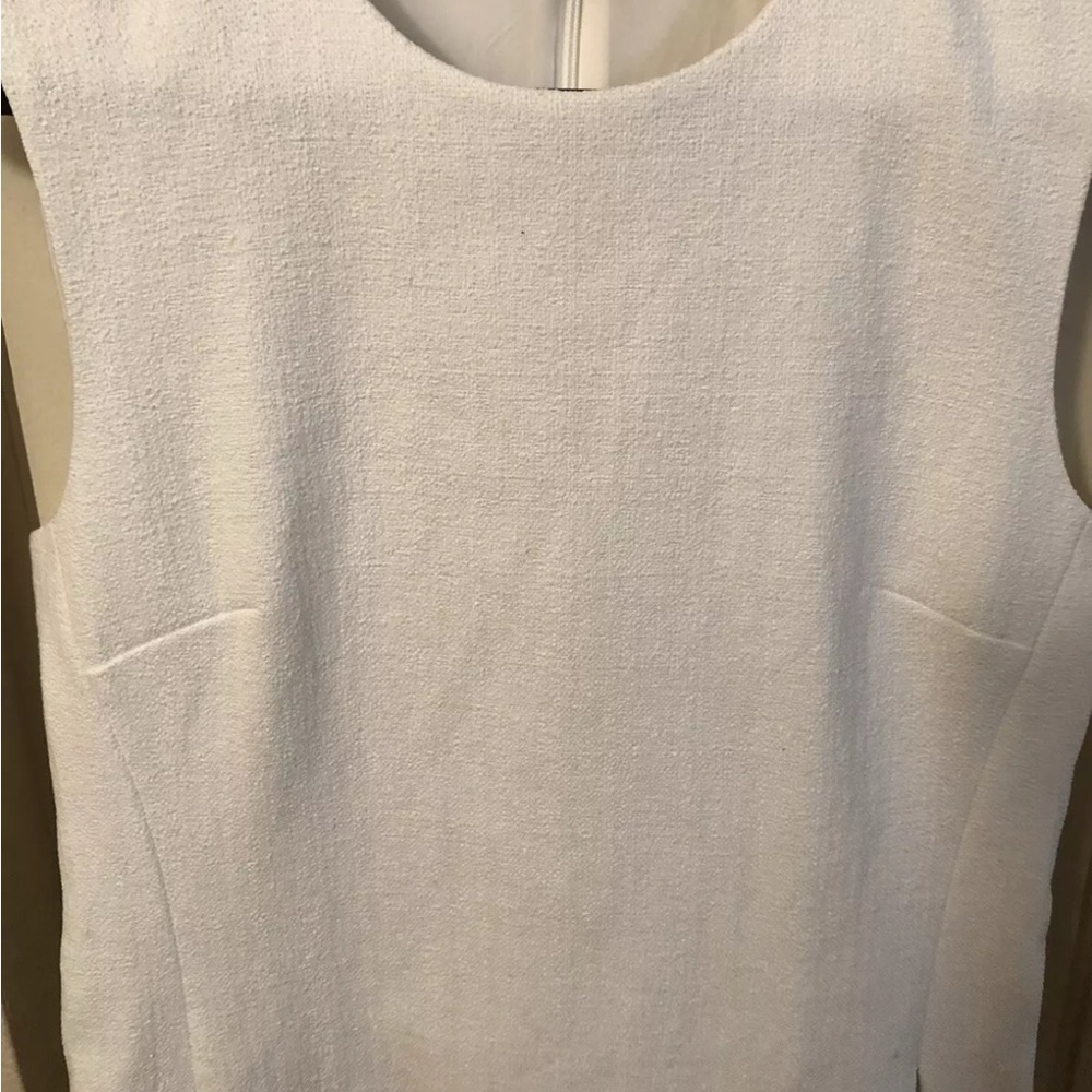 l'agence white tweed look sleeveless dress sz 4 - Picture 4 of 8